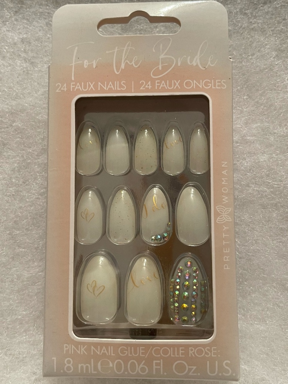 For the Bride Faux Nail Set - Picture 1 of 1